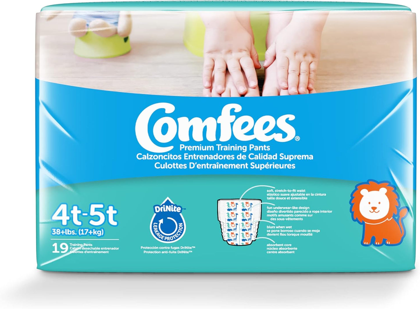 Boy Training Pants with Wetness Indicator - Size 4T-5T