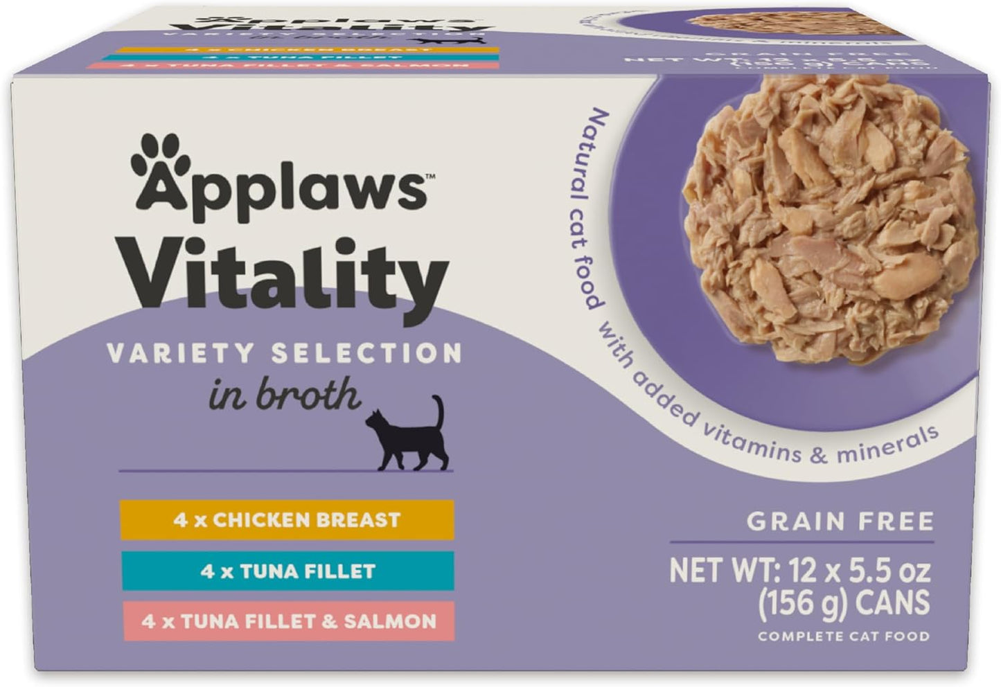 Applaws Vitality Wet Cat Food in Broth for Healthy Cats