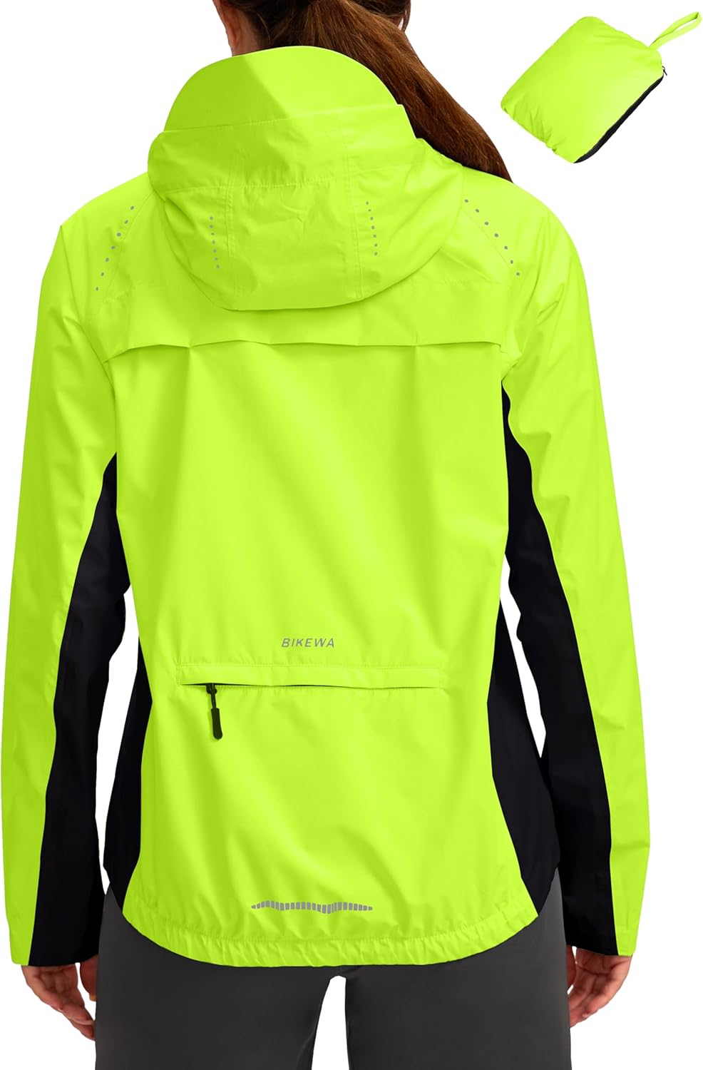 Bikewa Women's Cycling Rain Jackets Lightweight Windbreaker