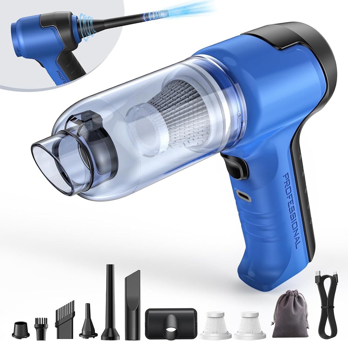 Powerful 4-in-1 Cordless Vacuum - 15000PA Suction