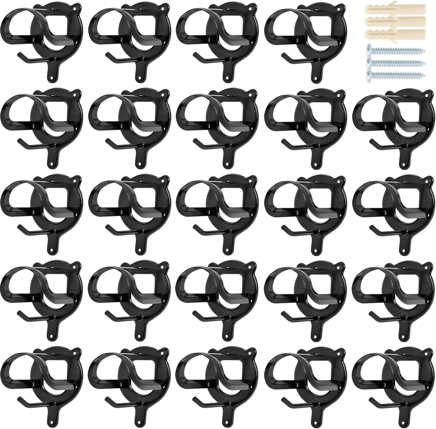 24 Counts Horse Bridle Rack for Tack Room and Storage Needs