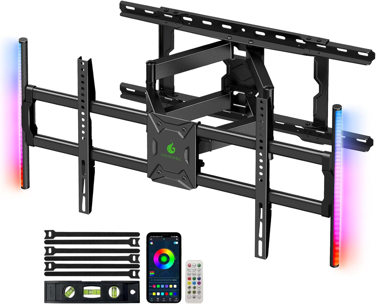 GREENSTELL TV Mount: Full Motion for 47-84 TVs