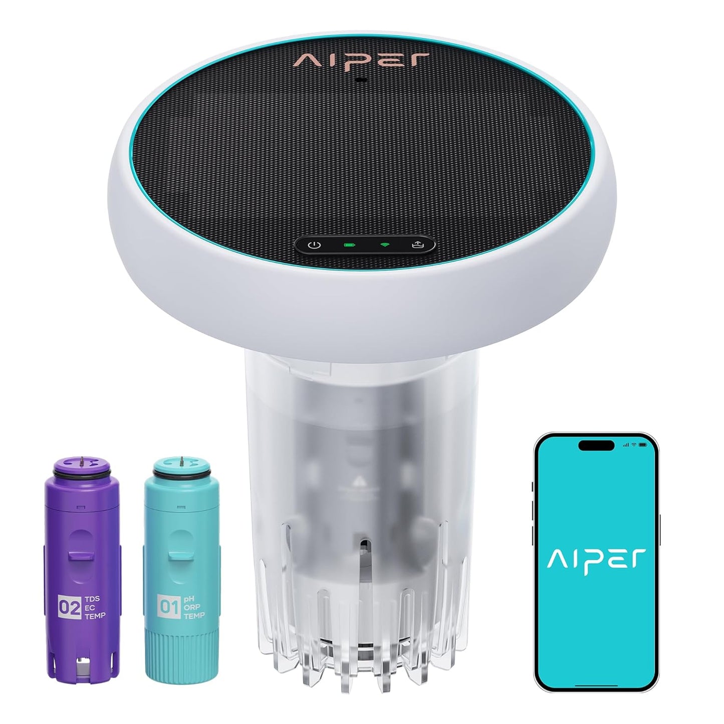 AIPER HydroComm Smart Pool Monitor for Accurate Water Testing