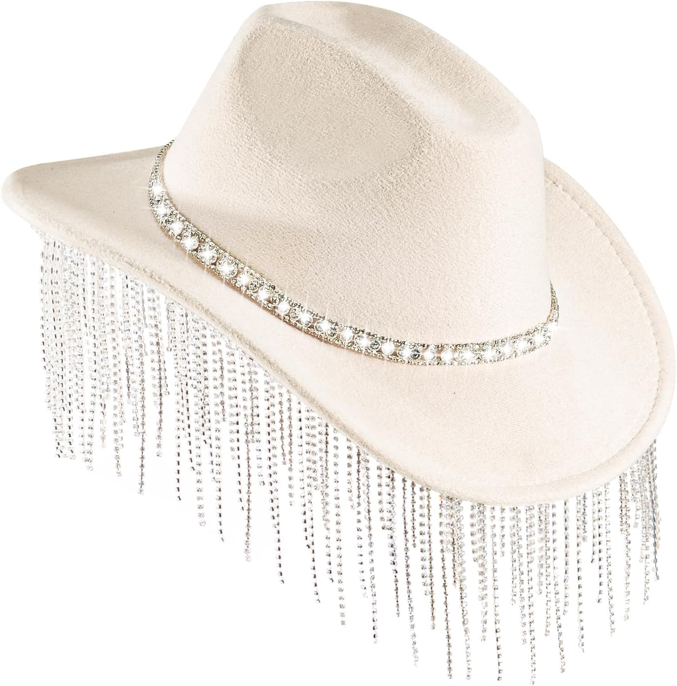 Womens Cowboy Hat with Rhinestones for Stylish Cowgirl Look