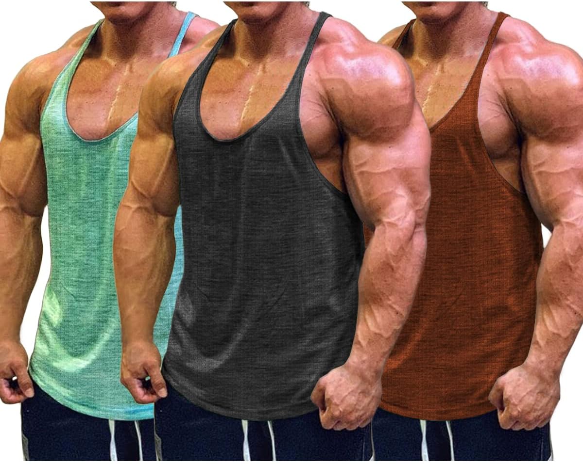 Muscle Cmdr Men's Stringer Tank - Athletic Quick Dry