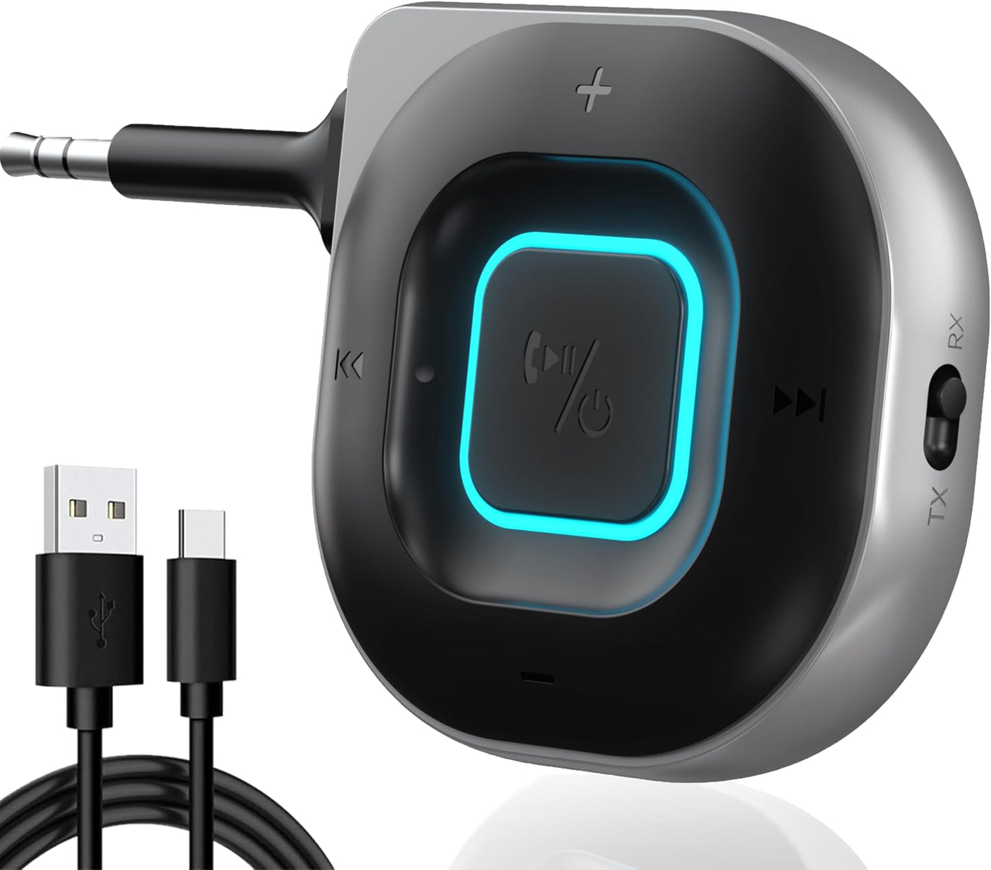 Delumu 2-in-1 Bluetooth Adapter: Noise Cancelling & Wireless