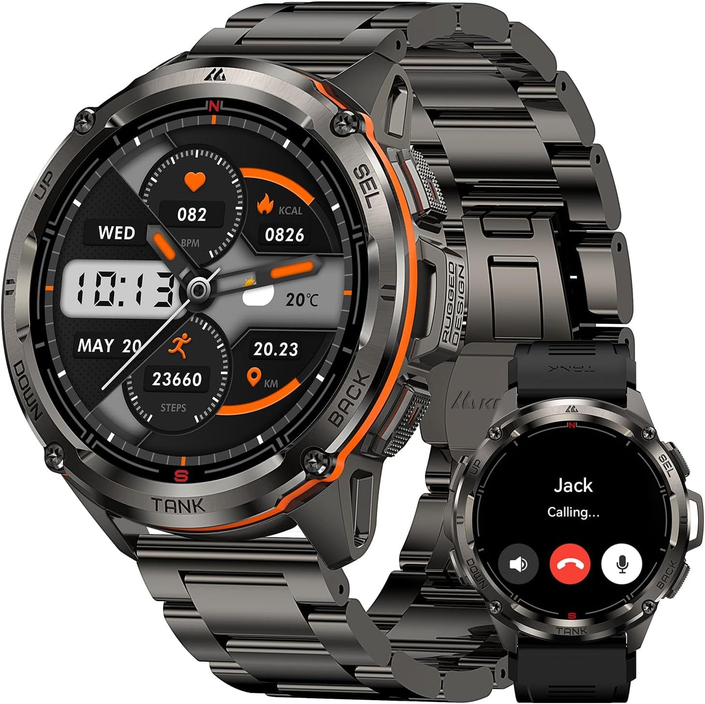 KOSPET Tank T3 Ultra GPS Smartwatch - Extra-Large Battery for Extended Use
