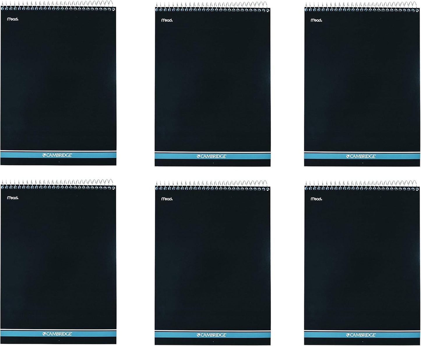 Mead Cambridge Notebook Wirebound Notepad 6 Pack for Students