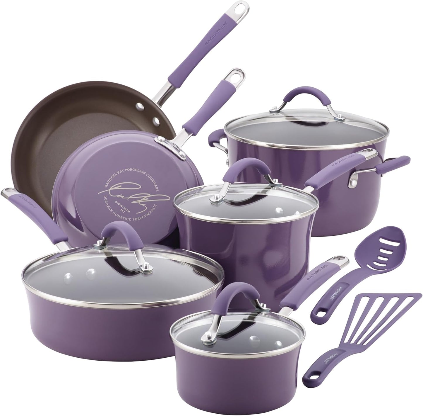 Rachael Ray Cucina Nonstick Cookware Set in Lavender Purple