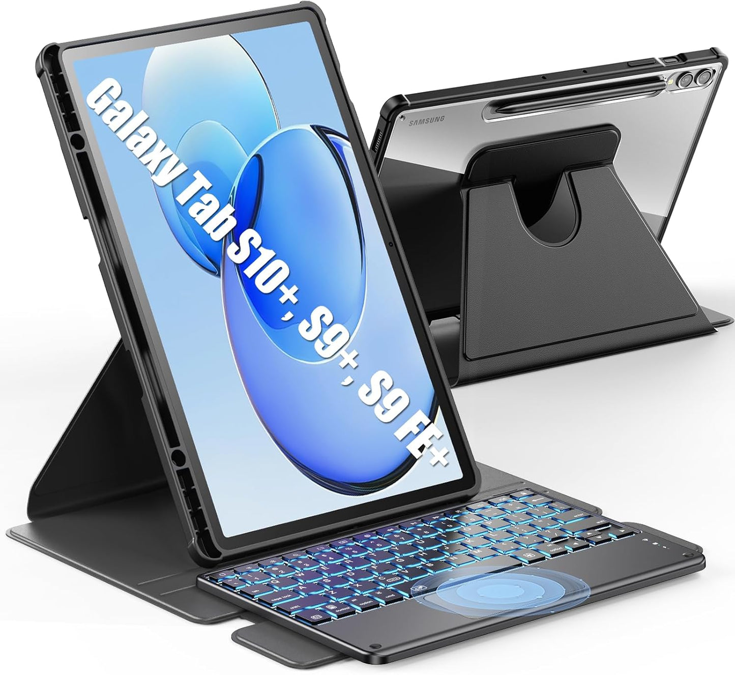 INFILAND Galaxy Tab S10+ Keyboard Case with High Precision Touchpad