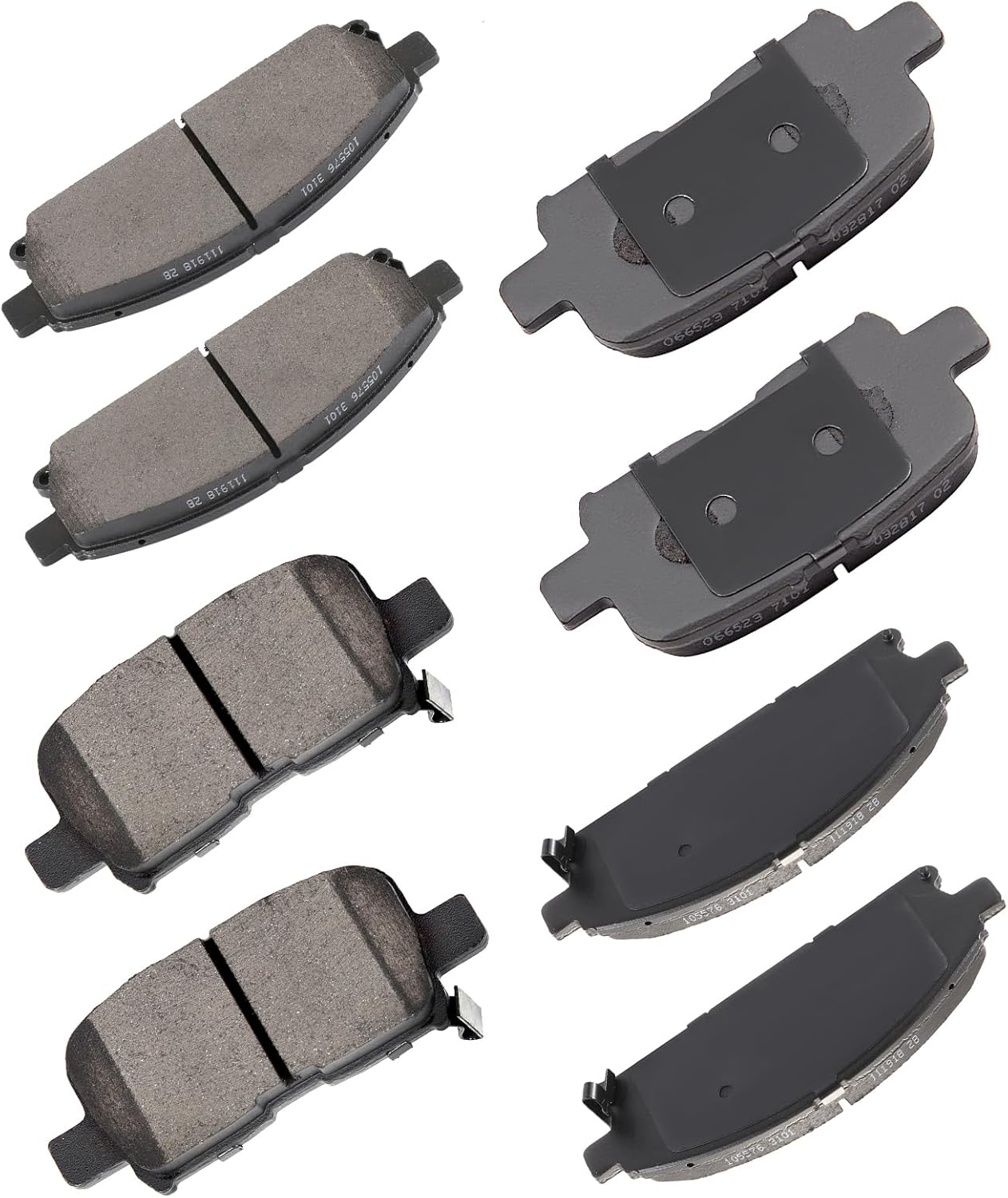 cciyu D855 D865 Front Rear Ceramic Brake Pads Kits for Acura MDX