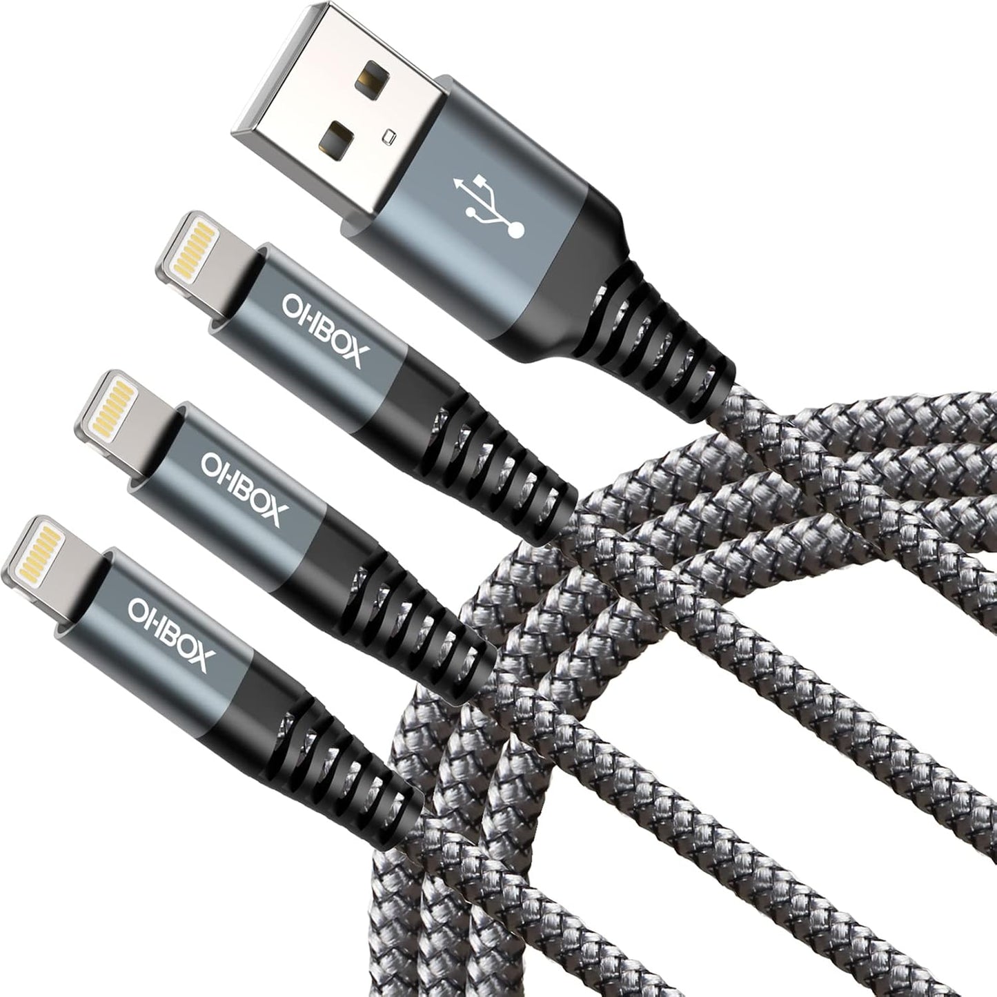 Fast Charge iPhone Cable 6FT 3Pack - Apple MFi Certified