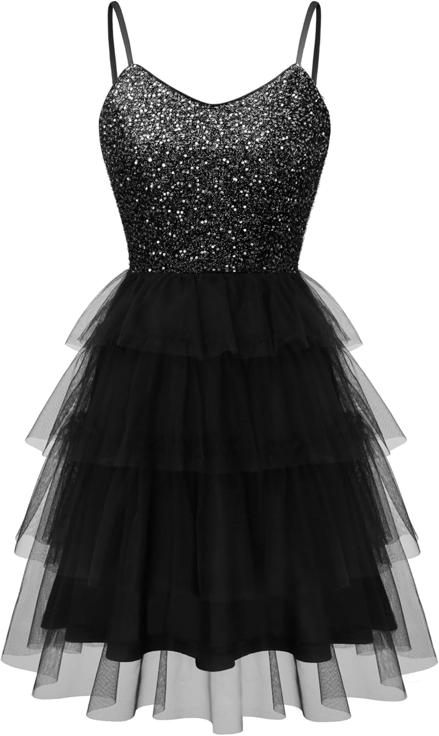 Sparkly Sequin Glitter Dress for Cocktail Parties and Events