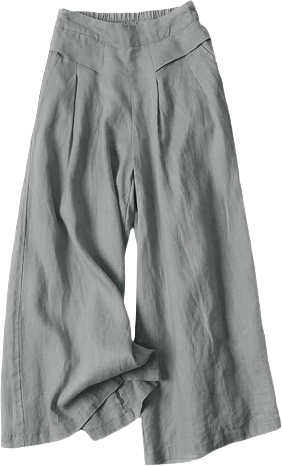 Hooever Women's Cotton Linen Culottes Pants for Stylish Comfort
