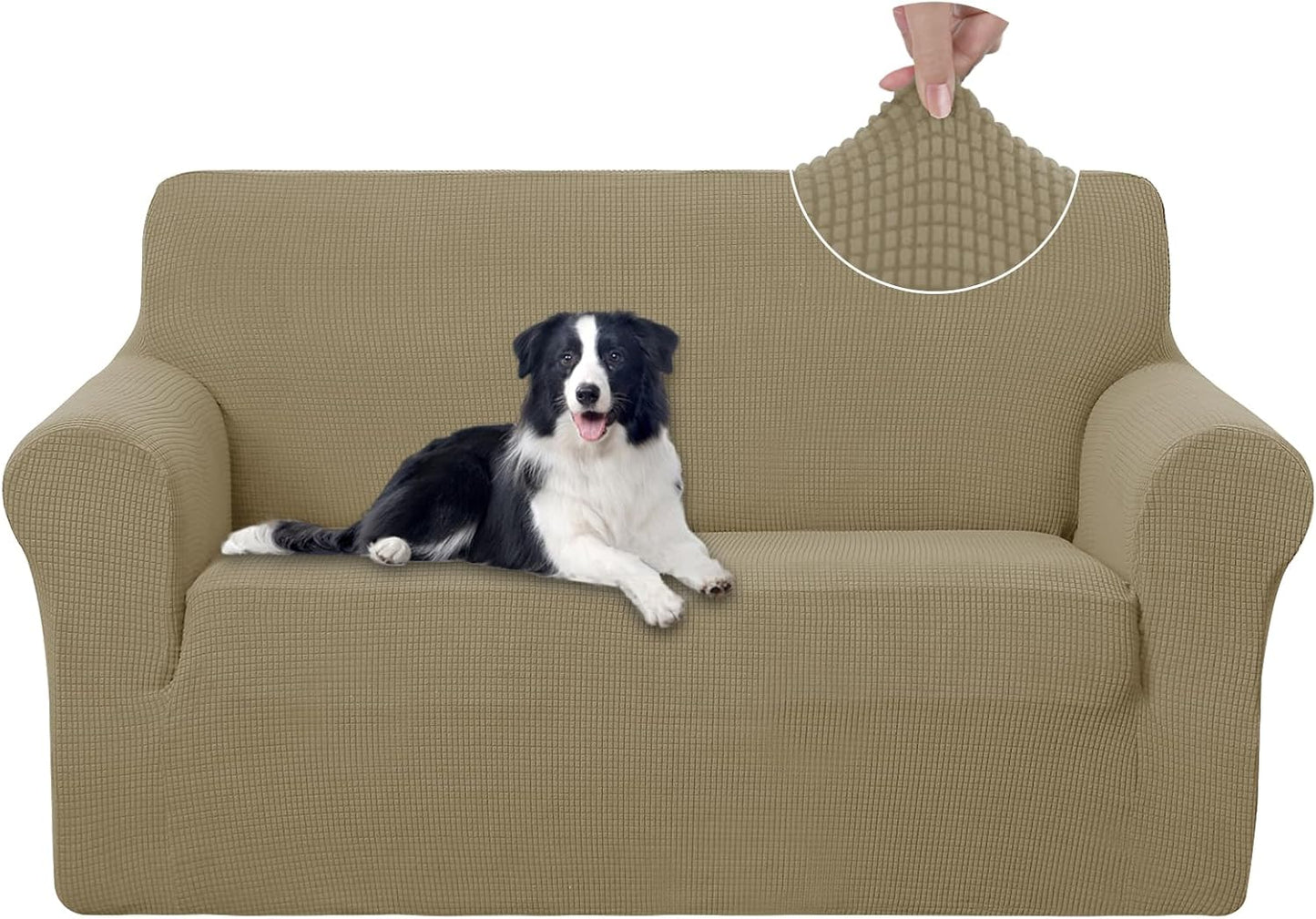 U-NICE HOME Loveseat Cover Stretch Couch Cover for 2 Cushion