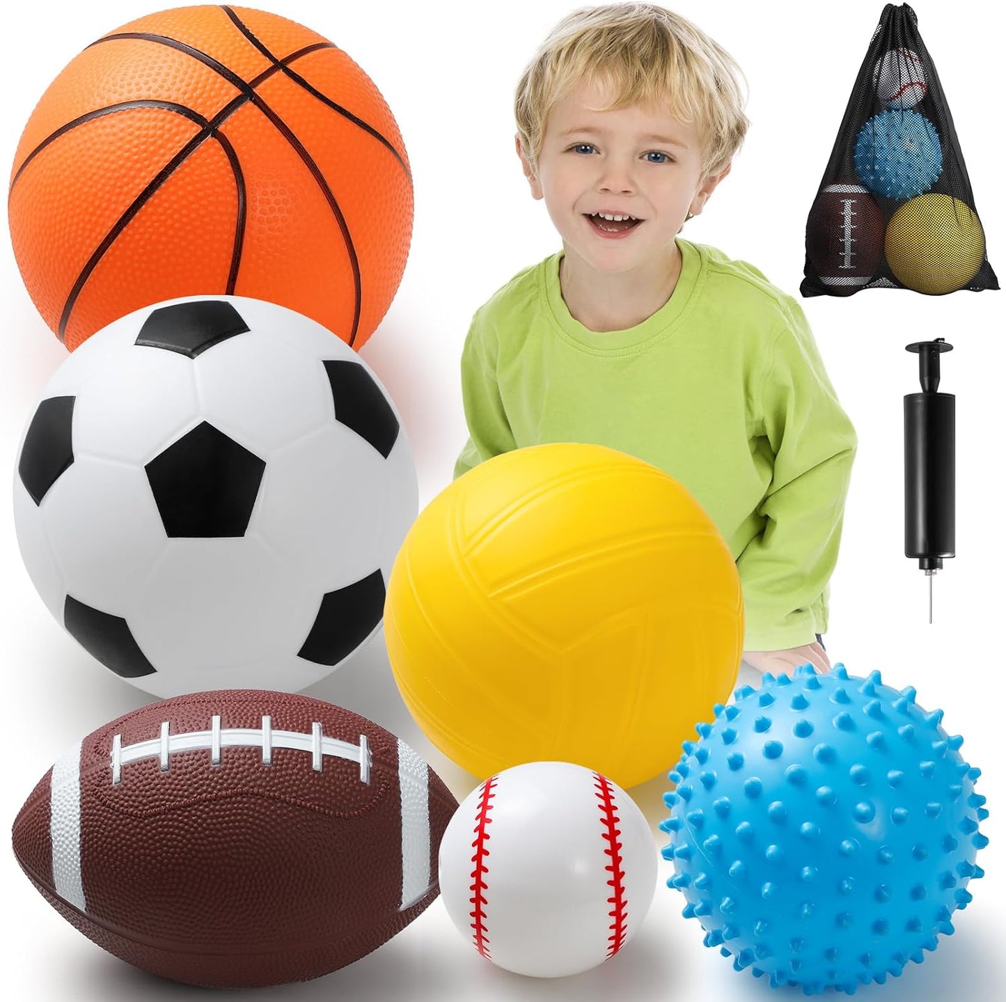 PEFOOK Toddler Sports Balls Set - Perfect for Tiny Hands!