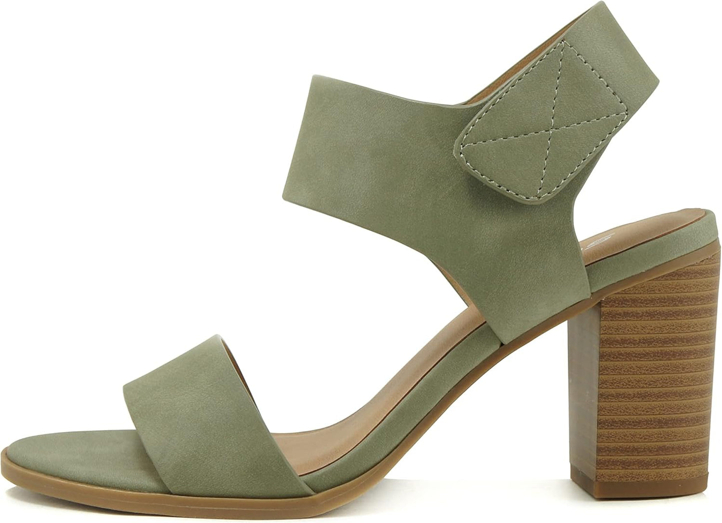 Soda Wait-A Women Open Round Toe Chunky Heel Dress Sandals