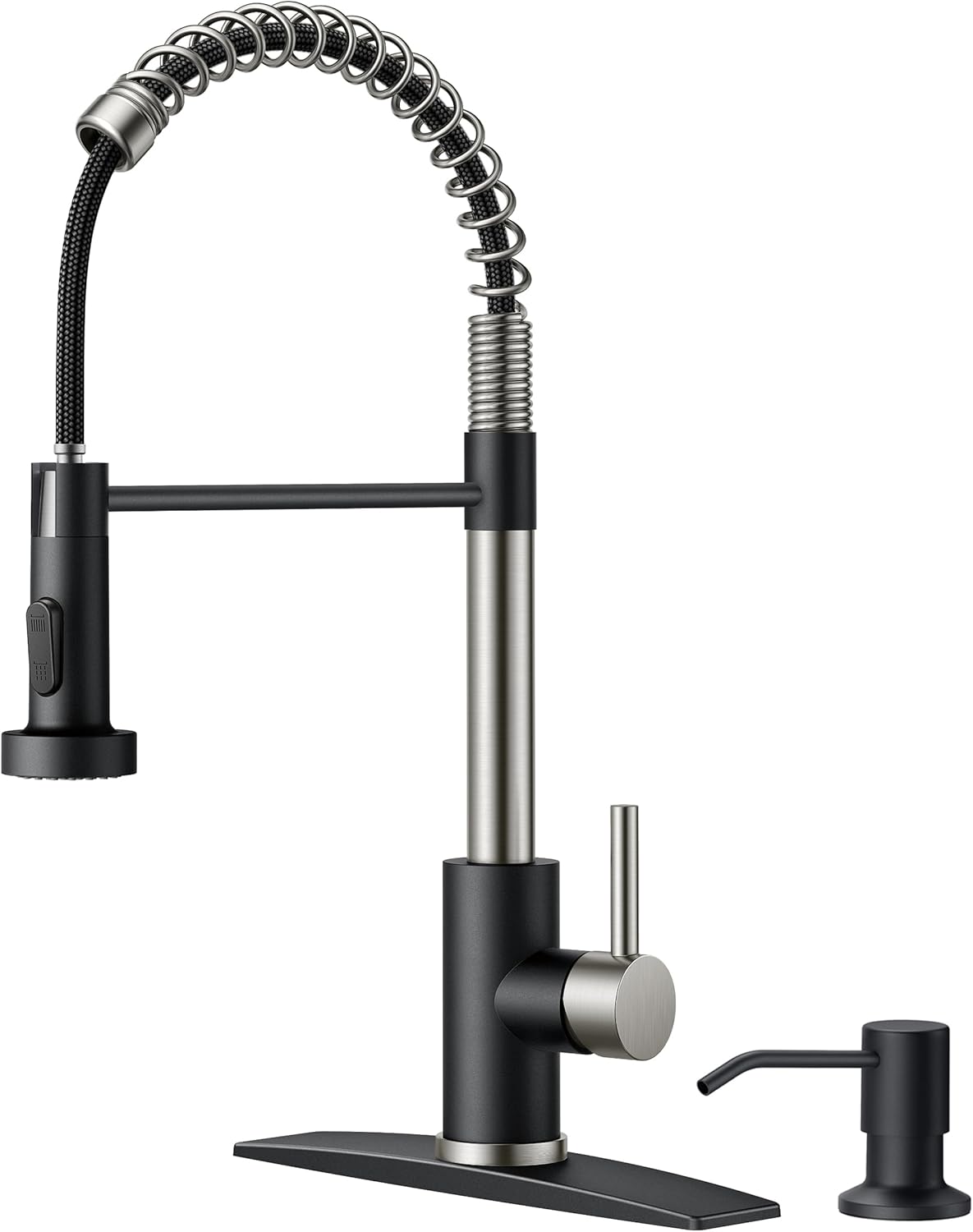 FORIOUS Kitchen Faucet with Soap Dispenser for Modern Kitchens
