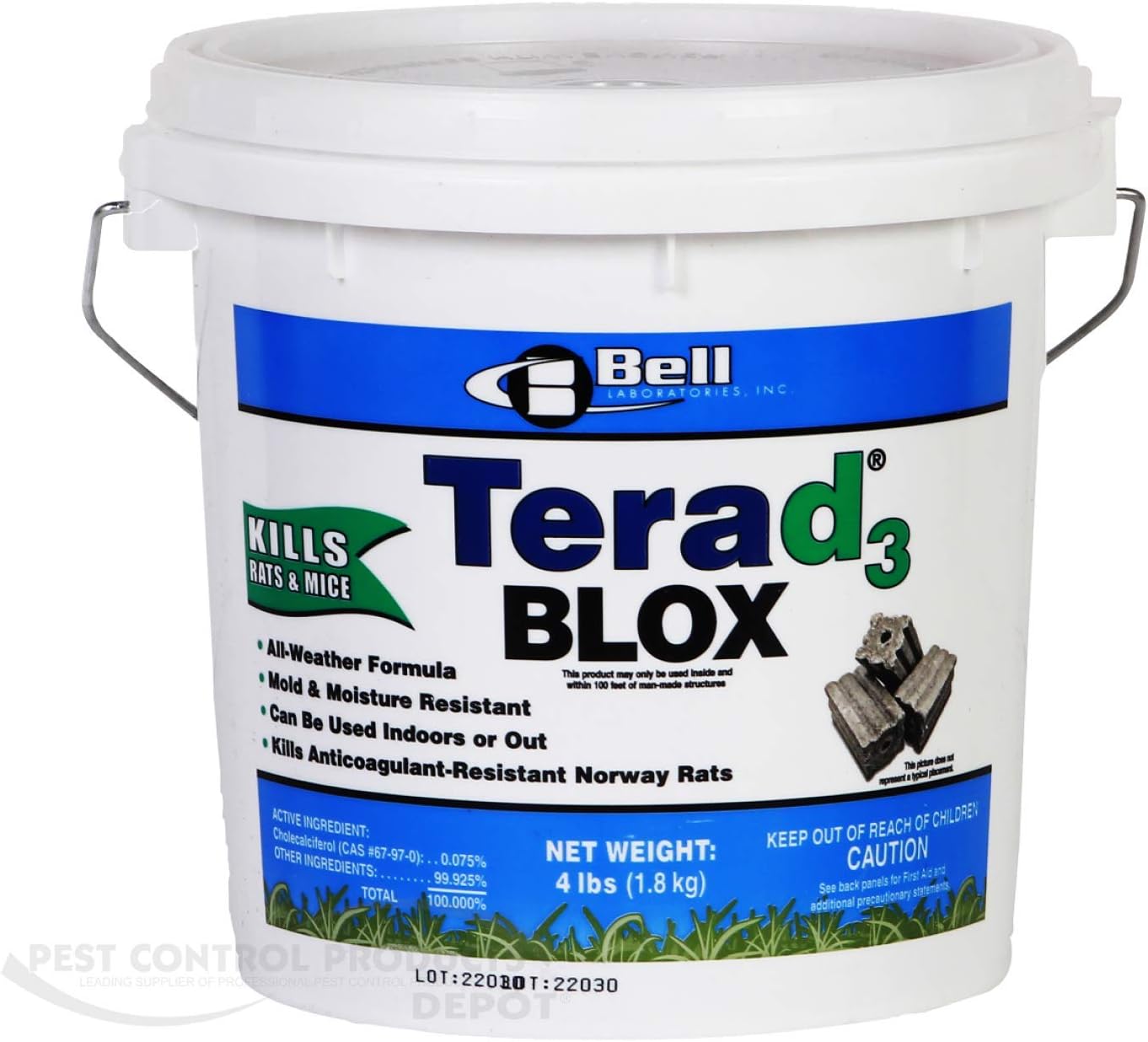 Terad3 Blox Kills Rats and Mice - Effective Rodent Control Solution