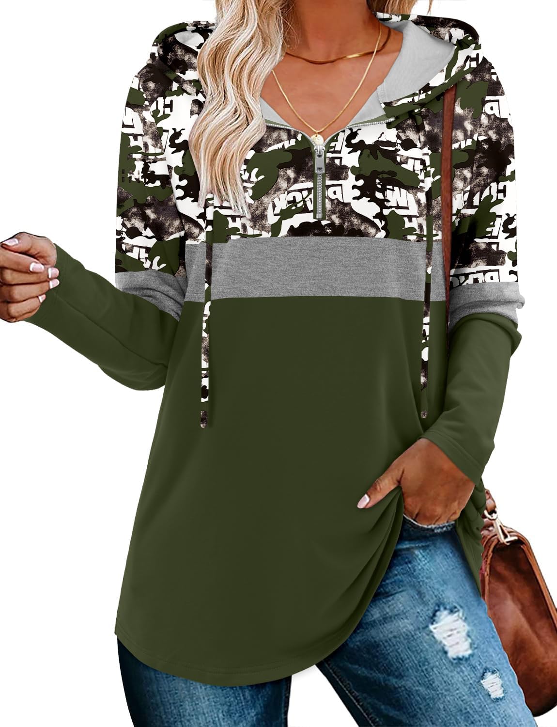 BETTE BOUTIK Quarter Zip Hoodie - Cozy Style S-3XL