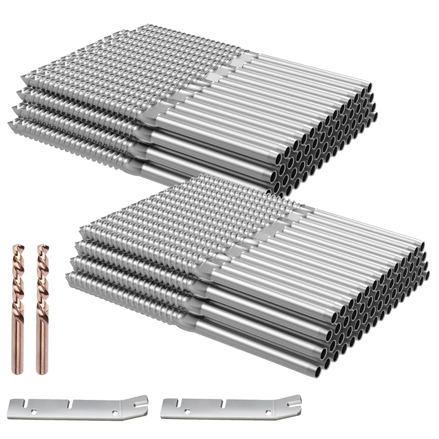BLIKA 120 Pack T316 Stainless Steel Swage Lag Screws for Decks