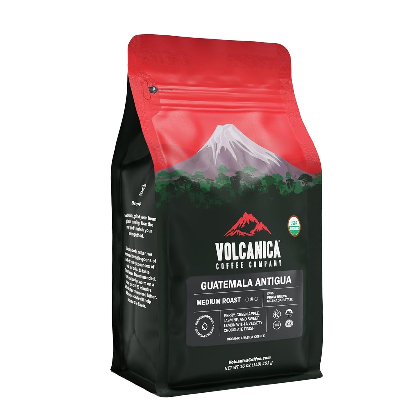 Volcanica Organic Antigua Medium Roast Coffee 16oz