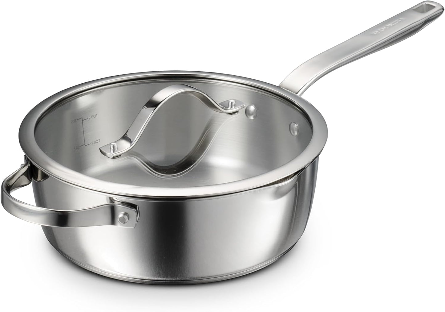 Tramontina Tempo Tri-Ply Stainless Steel 3.5-Quart Saute Pan