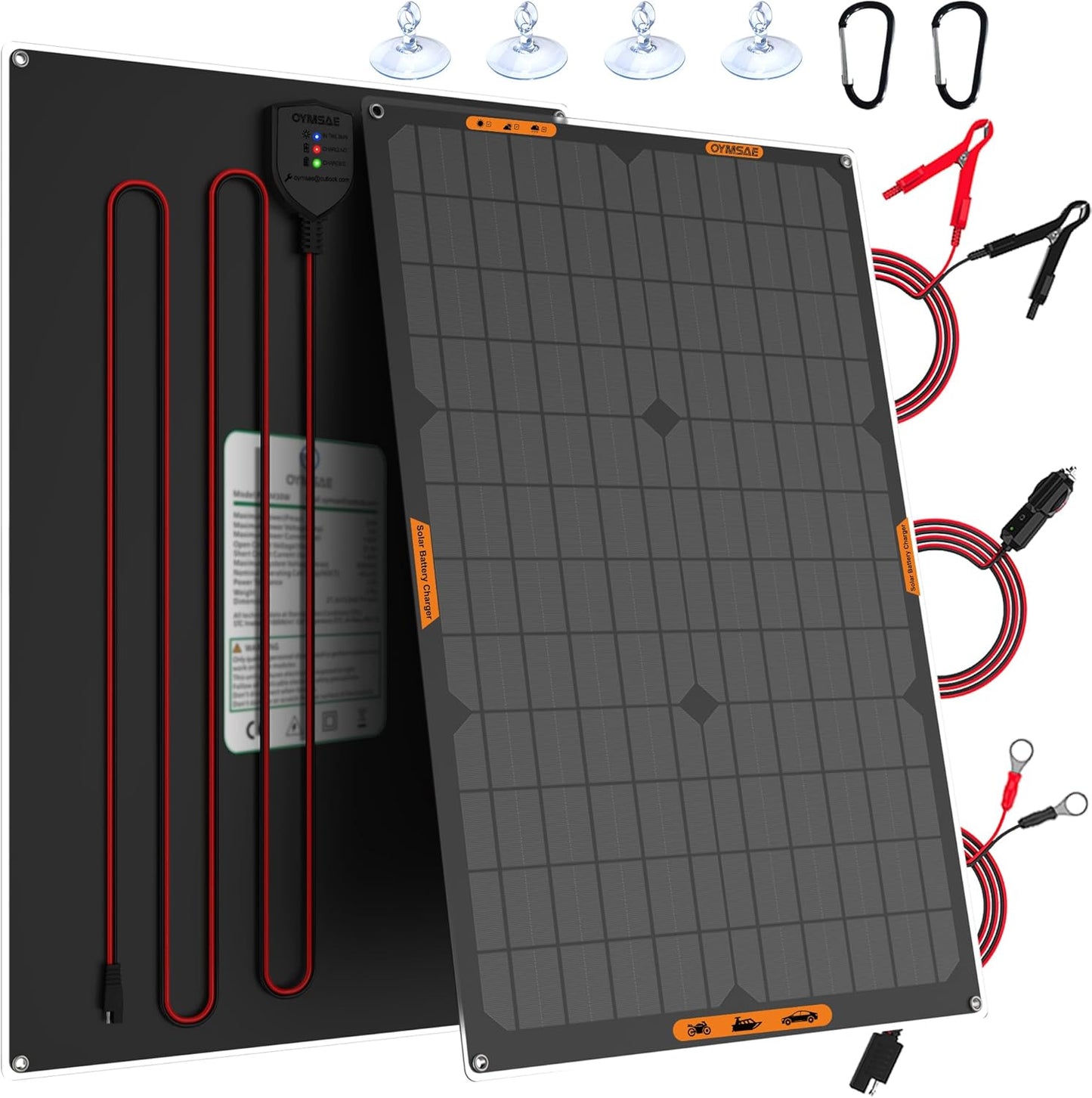 OYMSAE 30W 12V Solar Panel Charger with High Efficiency