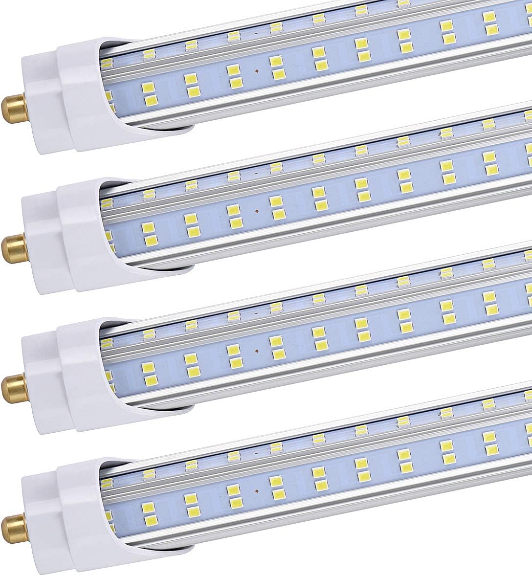 Super Bright 8 FT LED Bulbs - 10PCS 120W Daylight Tube Lights