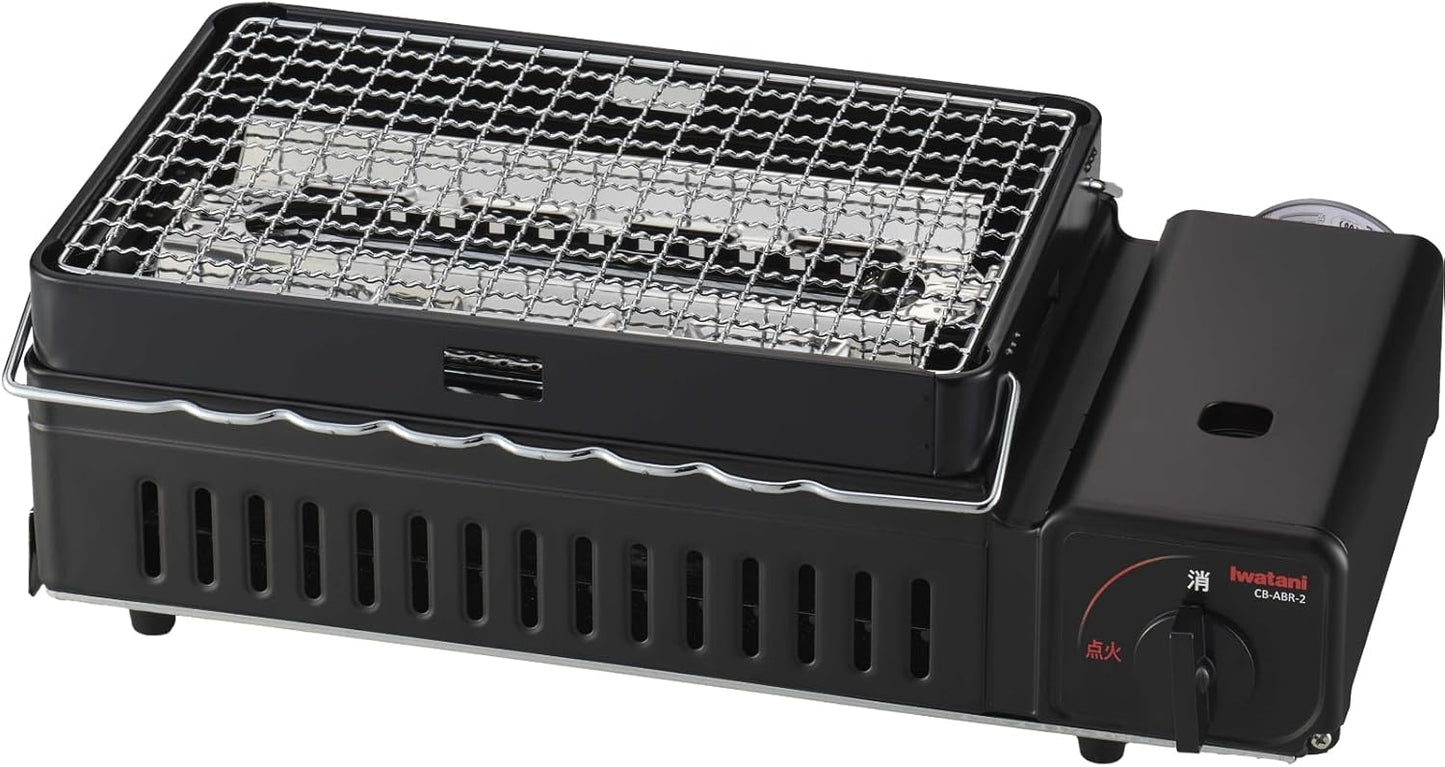 Iwatani Portable Gas Grill BBQ Stove ABURIYA2 for Outdoor Cooking