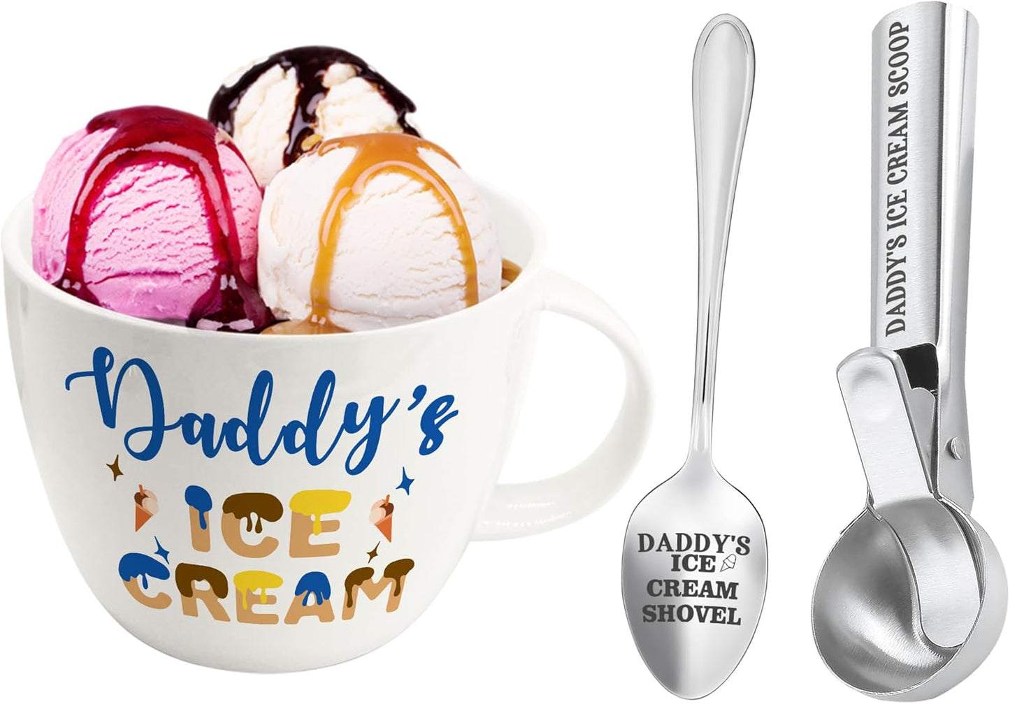 Daddy's Ice Cream Bowl Set - Perfect Gifts for Dad from Daughter