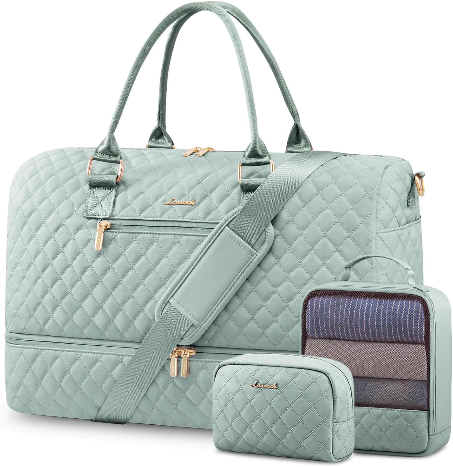 LOVEVOOK Travel Duffle Bag for Women: Versatile Weekender Set