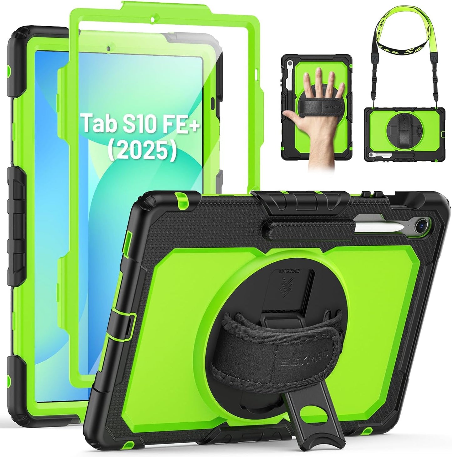 Heavy Duty Protective Case for Samsung Galaxy Tab S10 FE Plus 5G