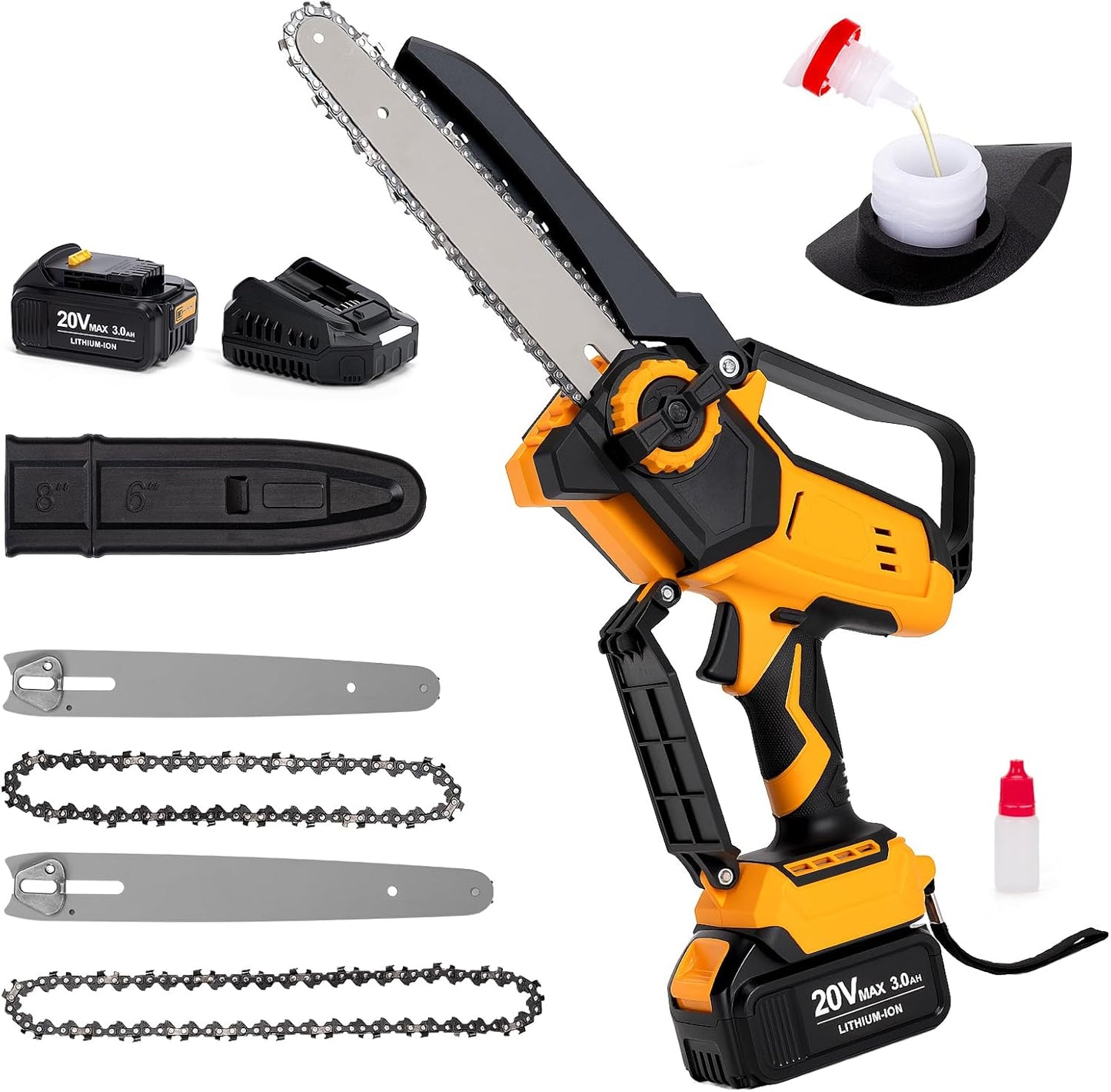 Mini Cordless Chainsaw for Dewalt Battery 20V MAX - 2-in-1