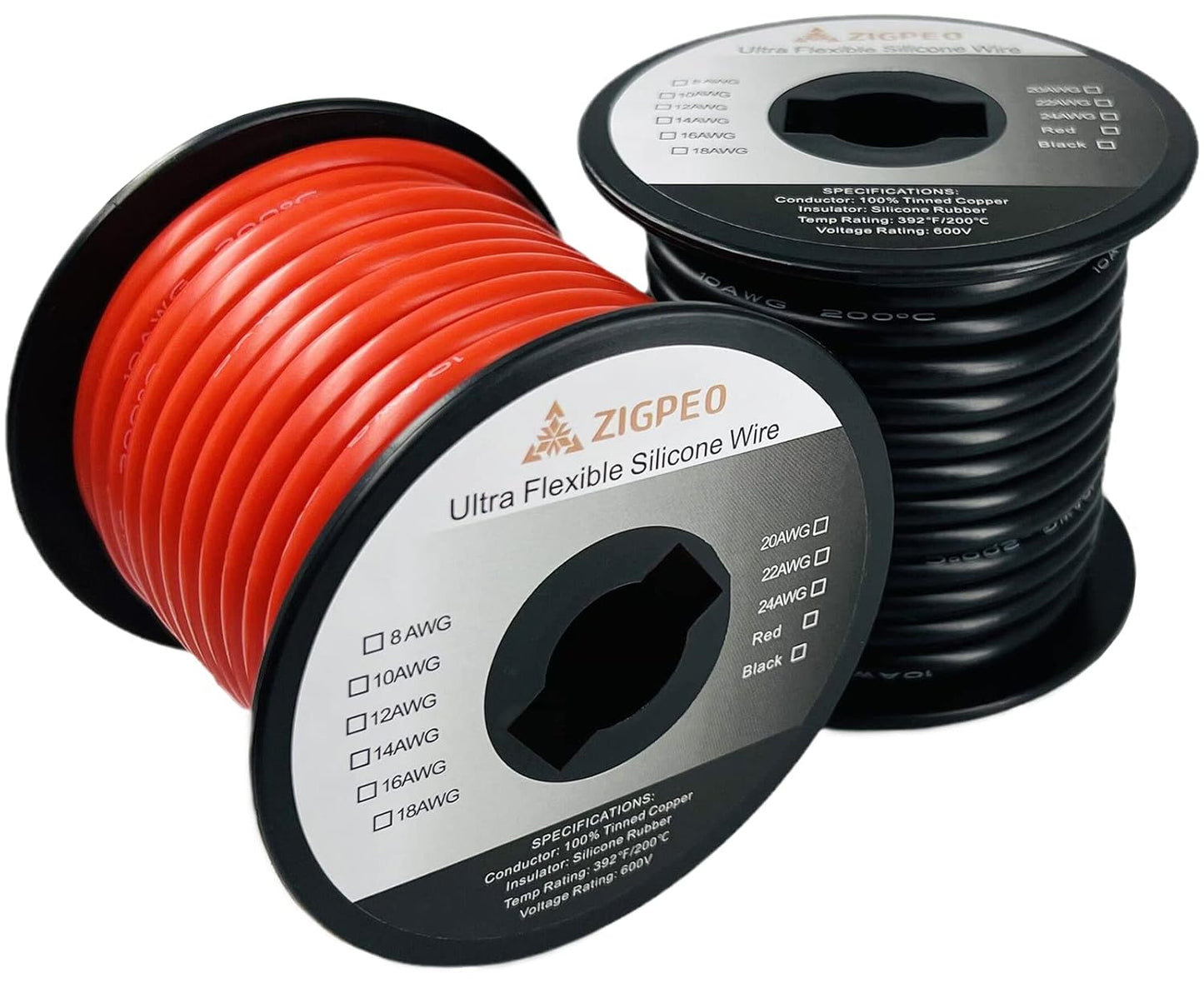 10 AWG Silicone Wire 50FT - Flexible Tinned Copper for RC Use