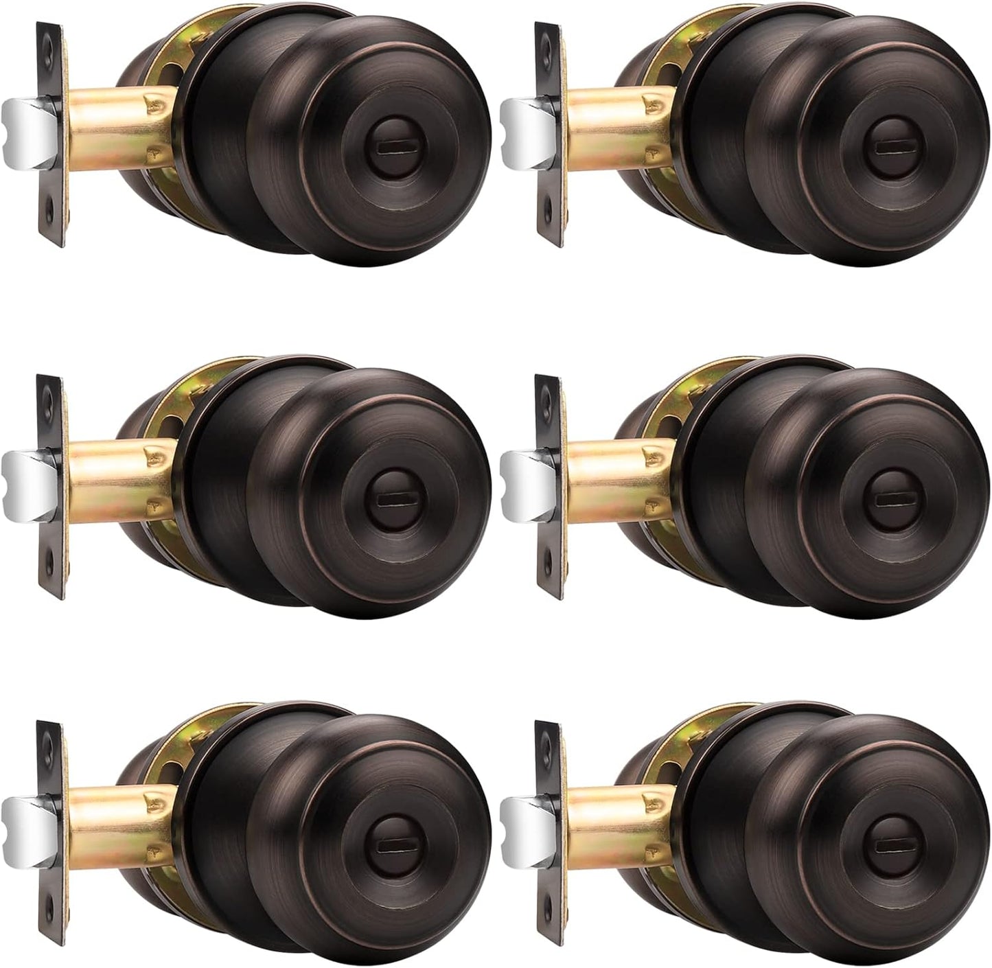Probrico Privacy Door Knobs for Bedroom and Bathroom Use