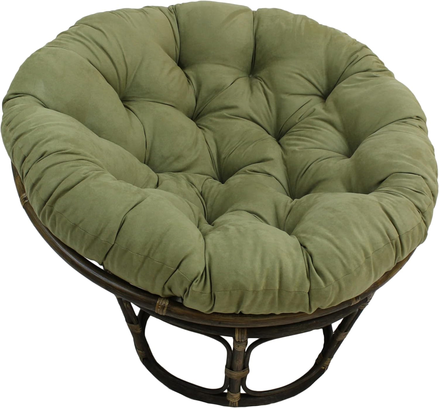 Blazing Needles Papasan Cushion in Sage Green for Comfort