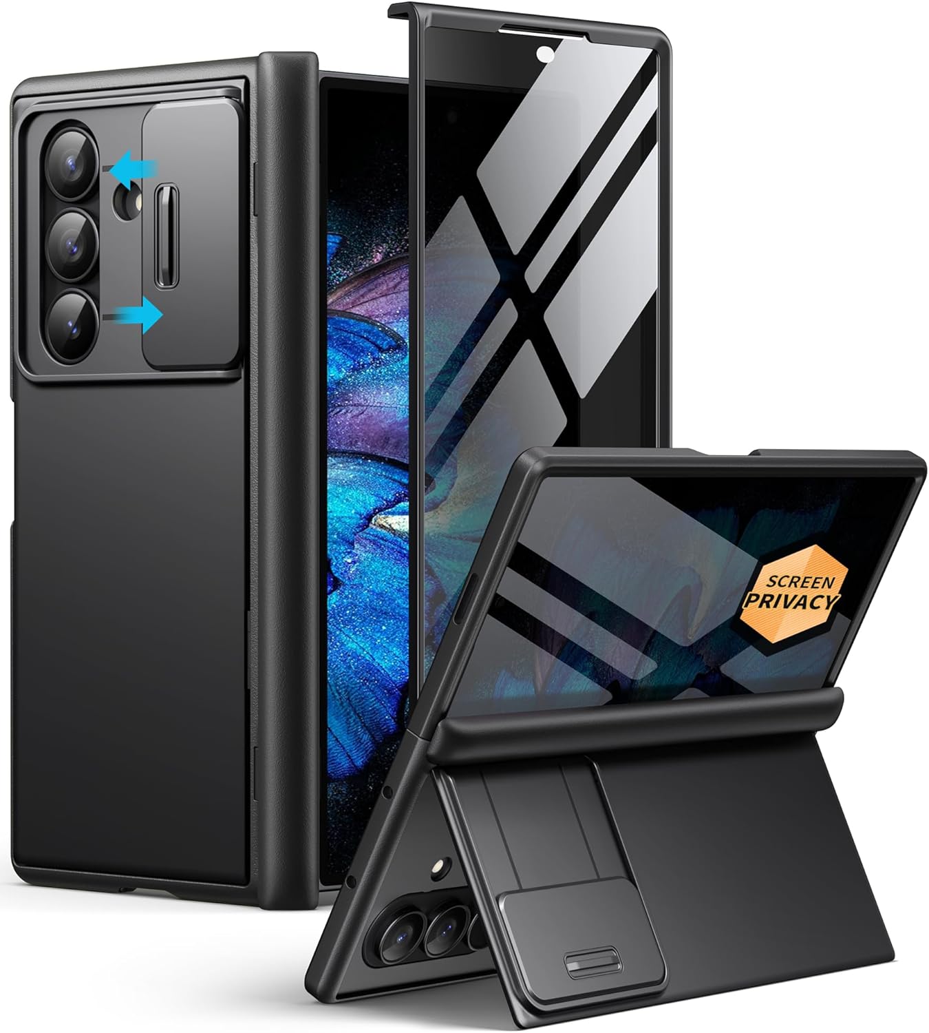 Samsung Galaxy Z Fold 7 Case with Privacy Screen Protector