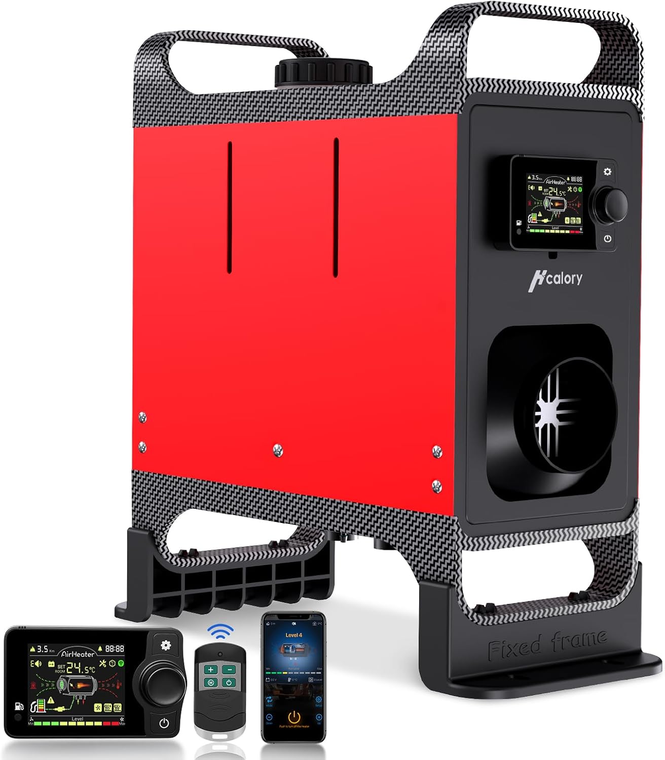HCALORY 8KW Diesel Heater: Bluetooth Control for Any Vehicle