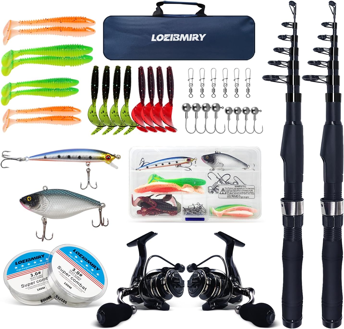 Telescopic Fishing Rods Bundle: Lightweight & Portable Set