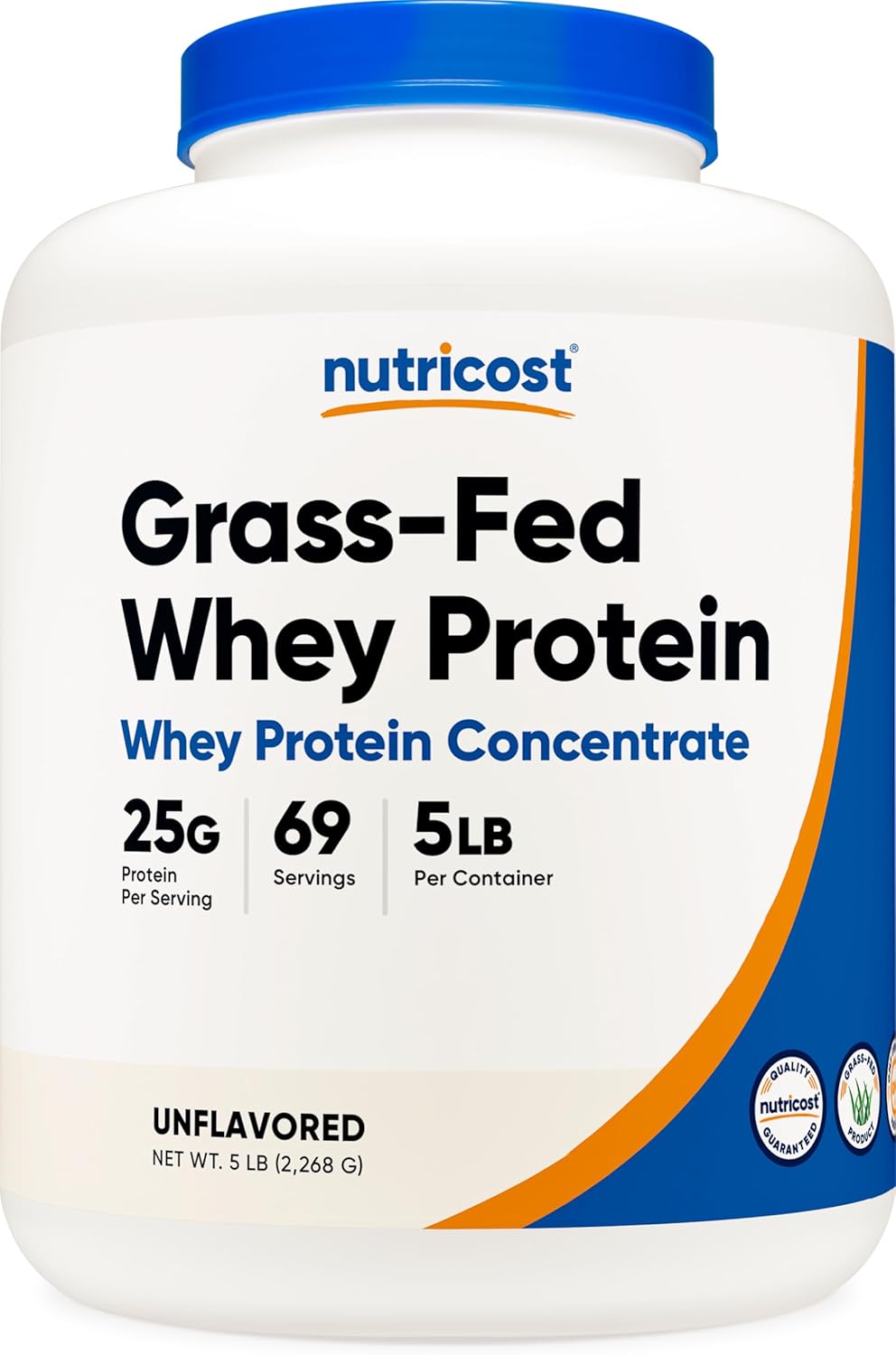 Nutricost Grass-Fed Whey Protein Concentrate Unflavored 5LBS Review
