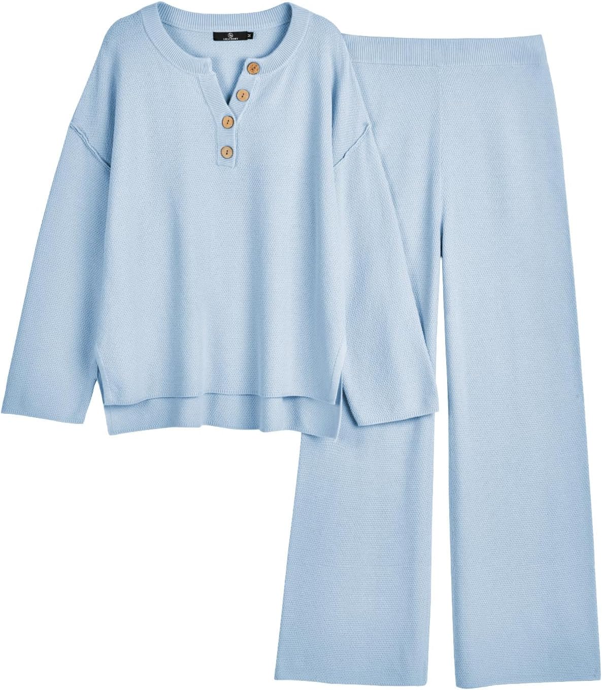 LILLUSORY Women's Cozy Knit Lounge Sets for Effortless Style