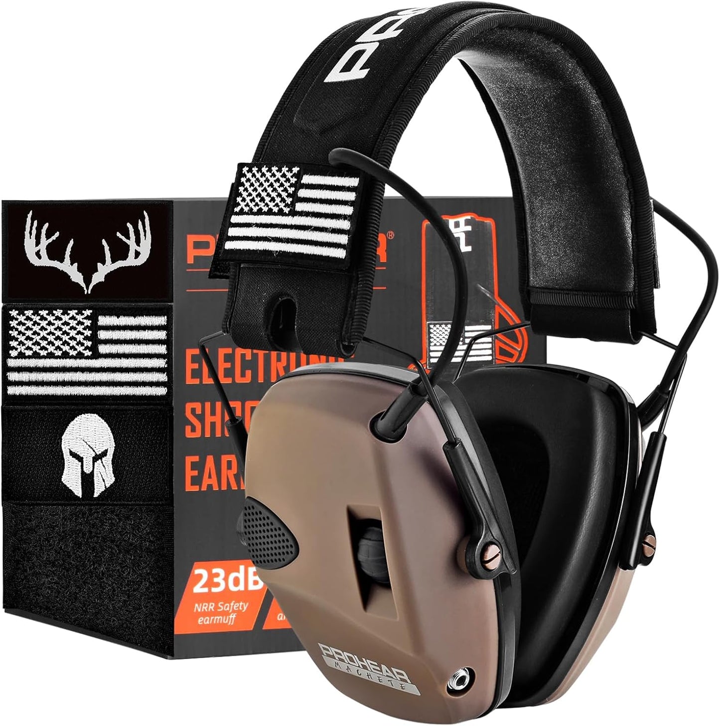 PROHEAR Electronic Ear Protection Muffs for Shooting and Hunting