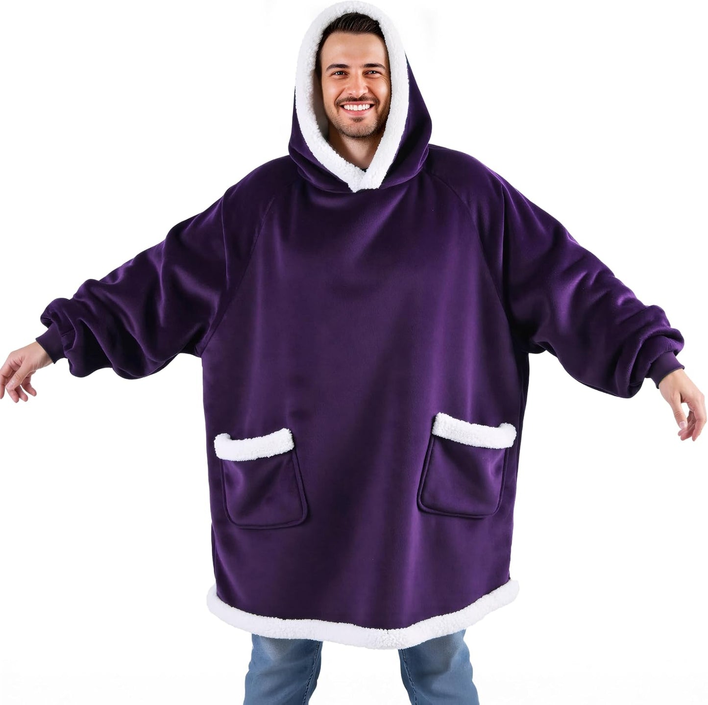 Bedsure Blanket Hoodie for Ultimate Comfort and Warmth