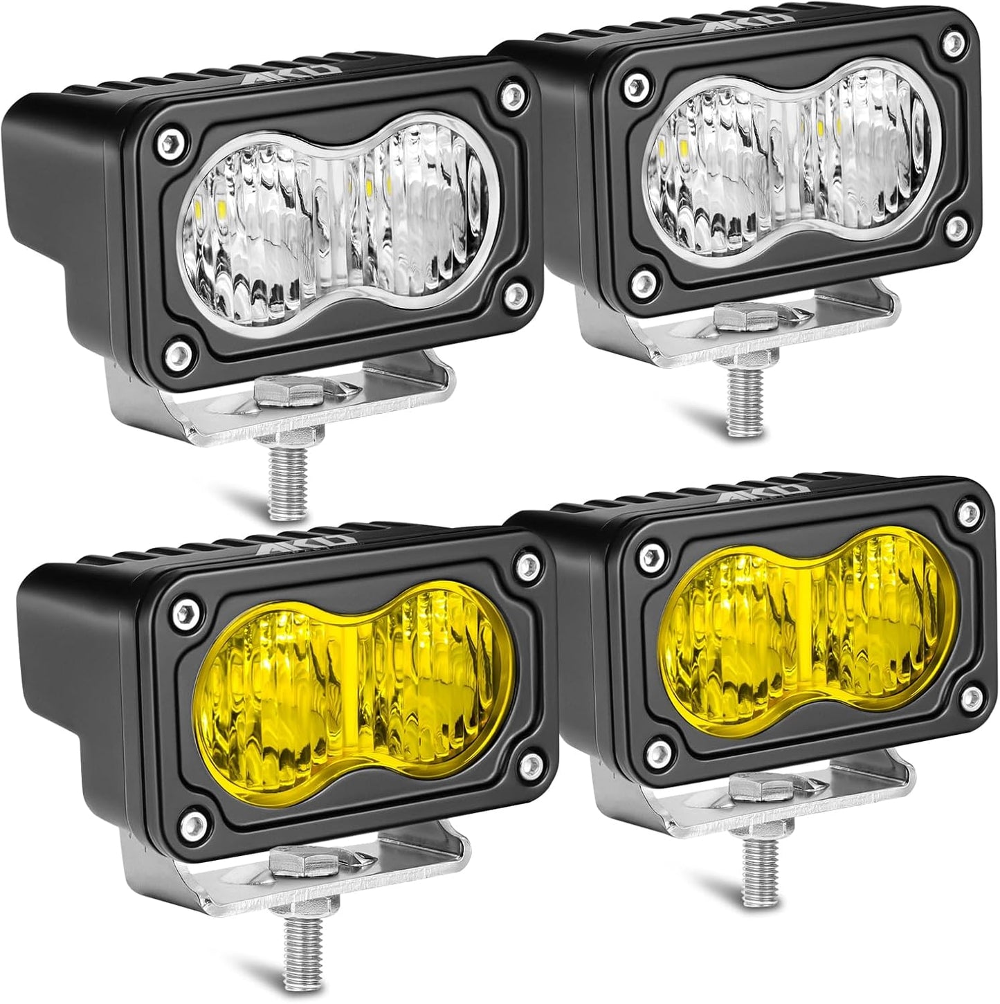 LED Pods 3in 80W Flood CREE Lights for Trucks and Off Road Use