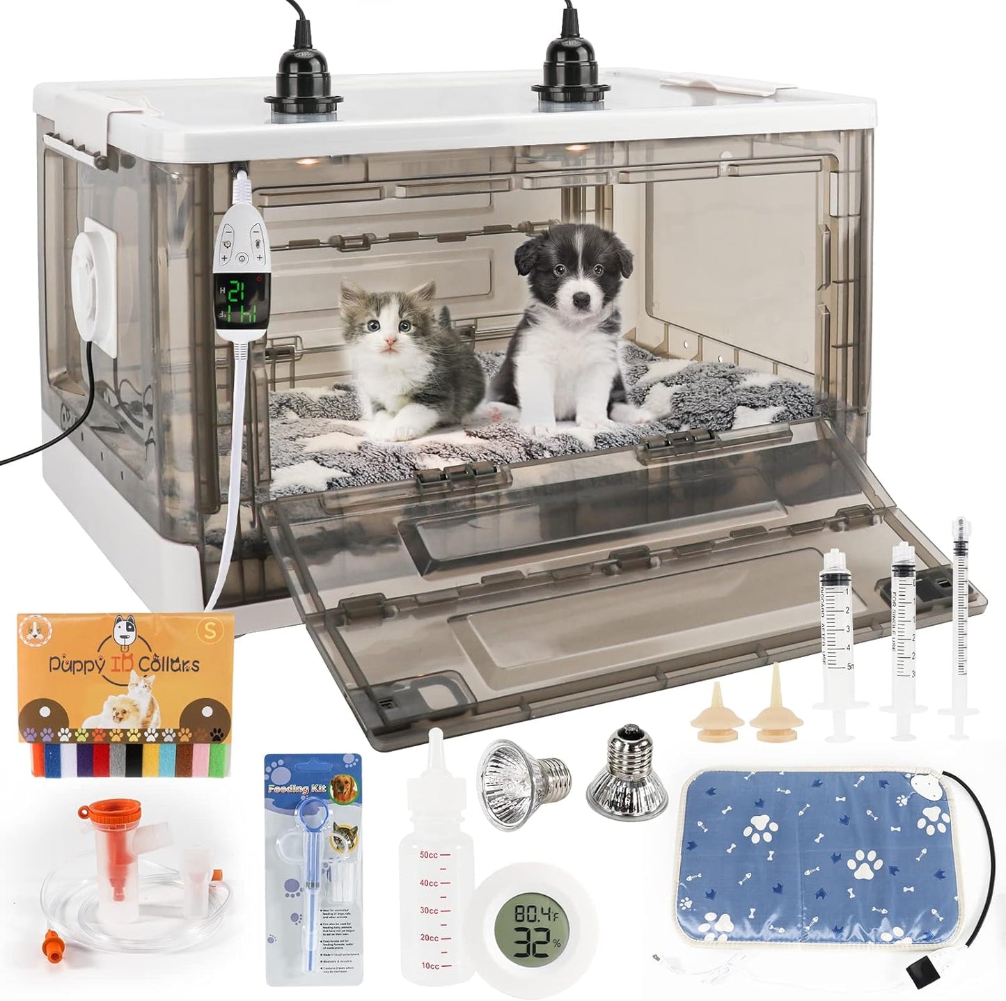Puppy Incubator with Heating - Ideal for Kittens and Puppies