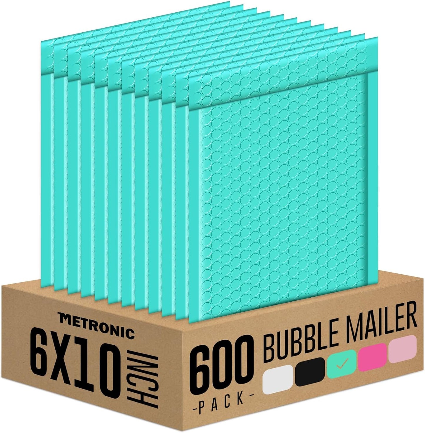 Metronic Bubble Mailers 6x10 Inch for Safe Shipping & Packaging