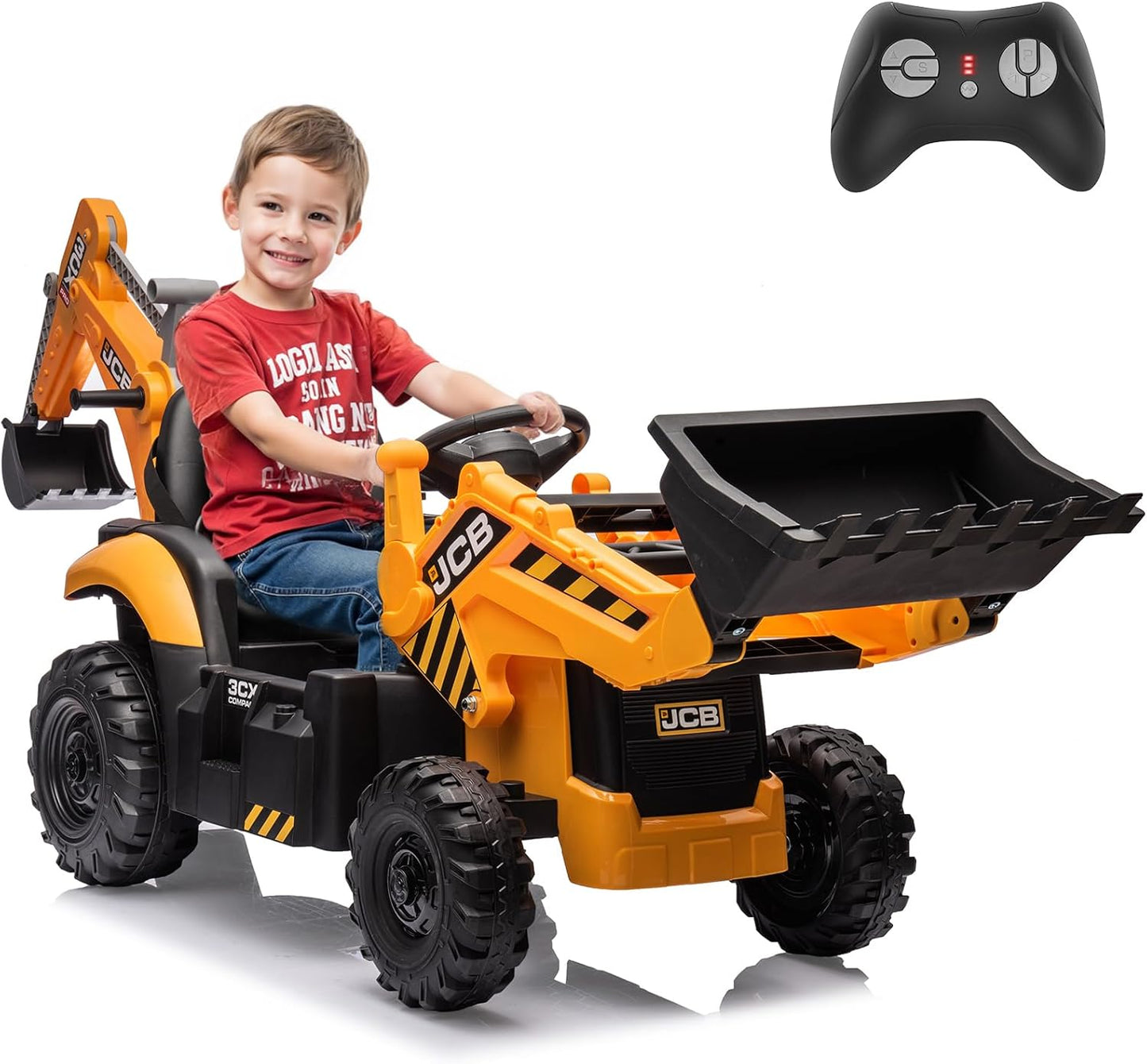 24V JCB Ride on Excavator for Big Kids with Remote Control