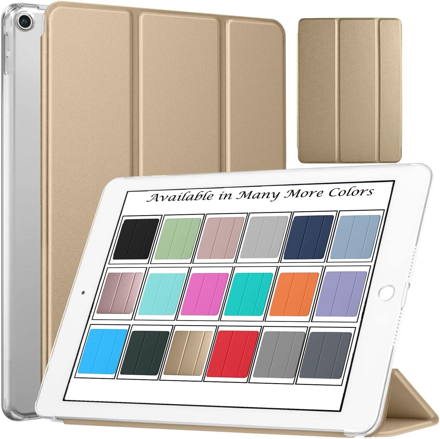 DuraSafe iPad Mini 3 2 1 Generation Case - Gold Trifold Cover