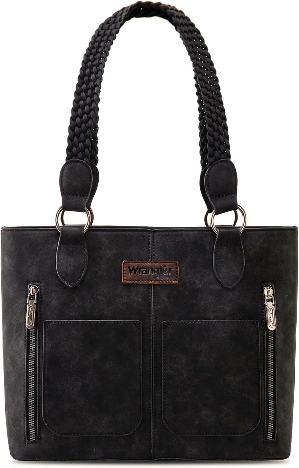 Wrangler Distressed Tote Bag for Women with Multi Pockets